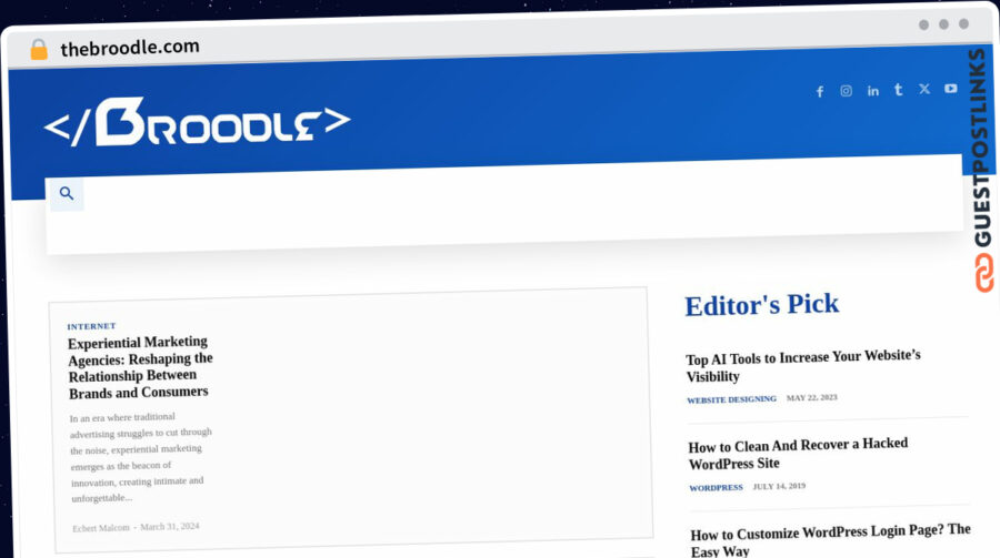 Publish Guest Post on thebroodle.com