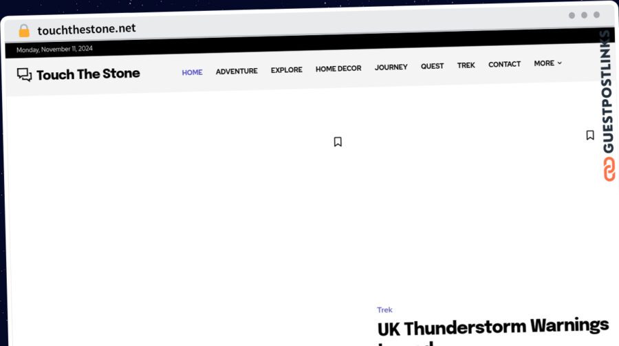 Publish Guest Post on touchthestone.net