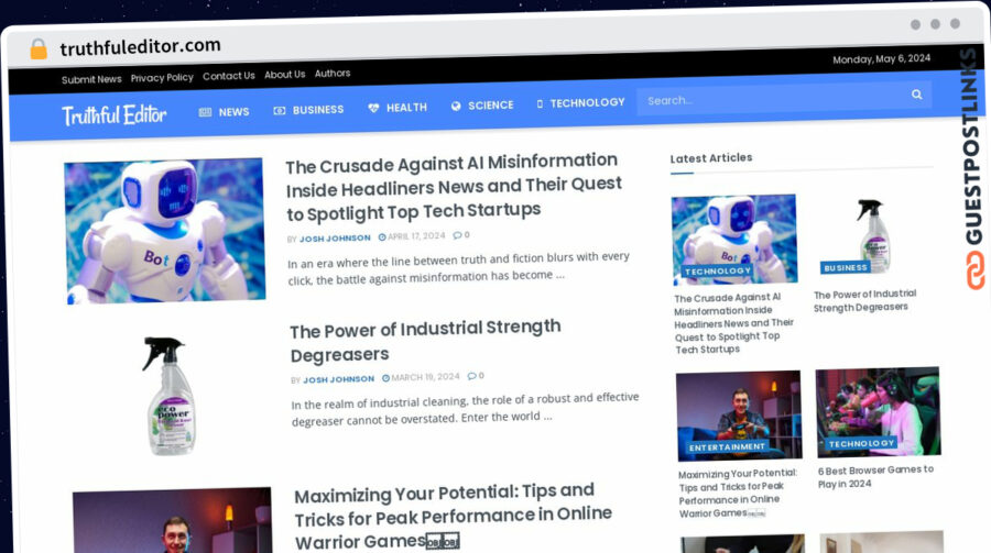 Publish Guest Post on truthfuleditor.com