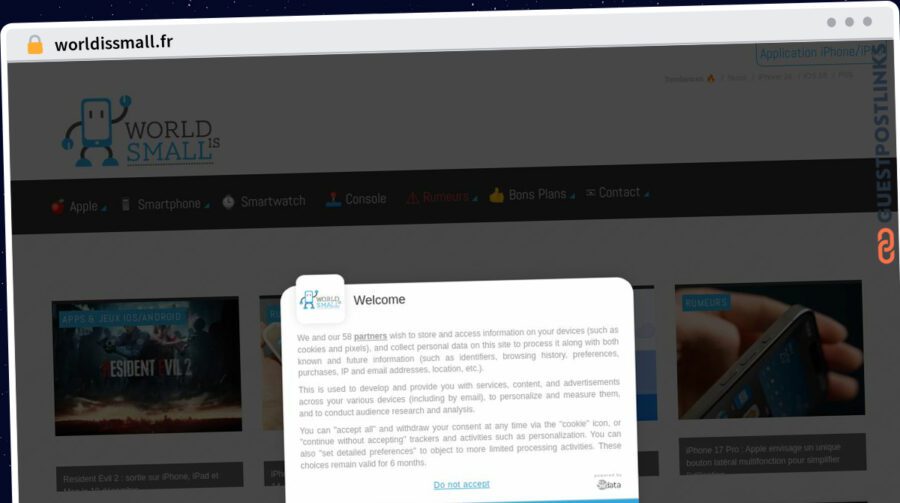 Publish Guest Post on worldissmall.fr