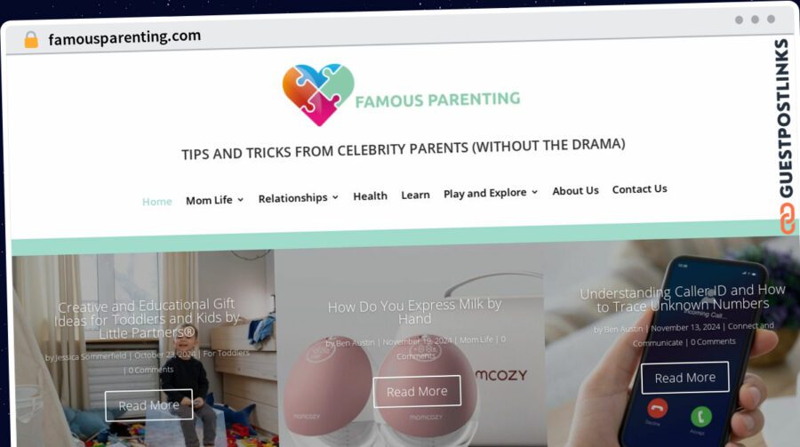 Publish Guest Post on famousparenting.com