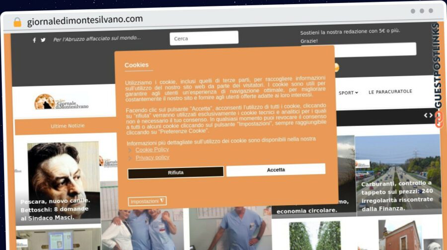 Publish Guest Post on giornaledimontesilvano.com