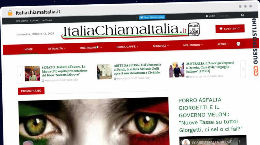 Publish Guest Post on italiachiamaitalia.it