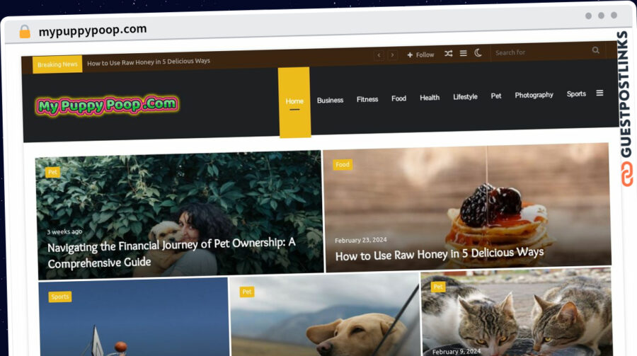 Publish Guest Post on mypuppypoop.com