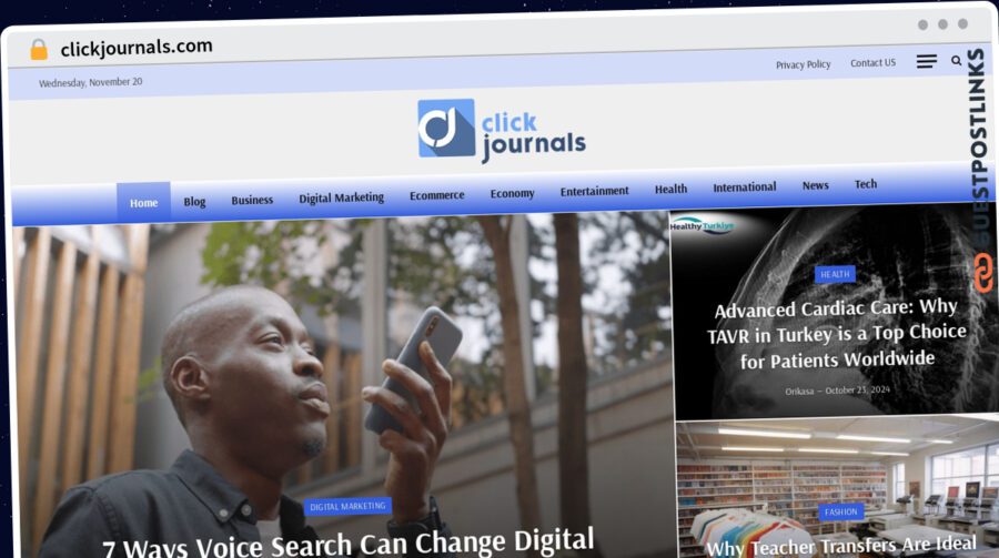 Publish Guest Post on clickjournals.com