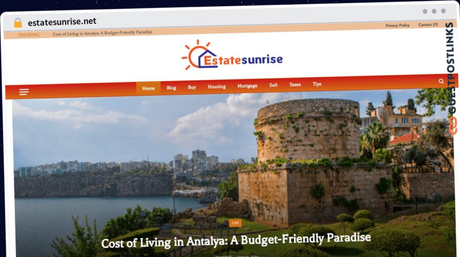 Publish Guest Post on estatesunrise.net