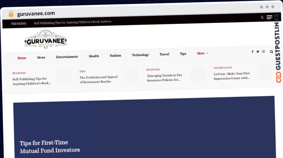 Publish Guest Post on guruvanee.com