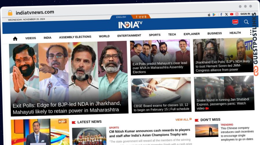 Publish Guest Post on indiatvnews.com