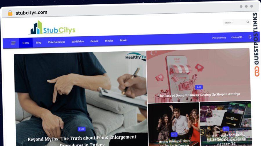 Publish Guest Post on stubcitys.com