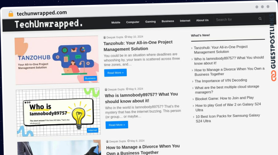 Publish Guest Post on techunwrapped.com