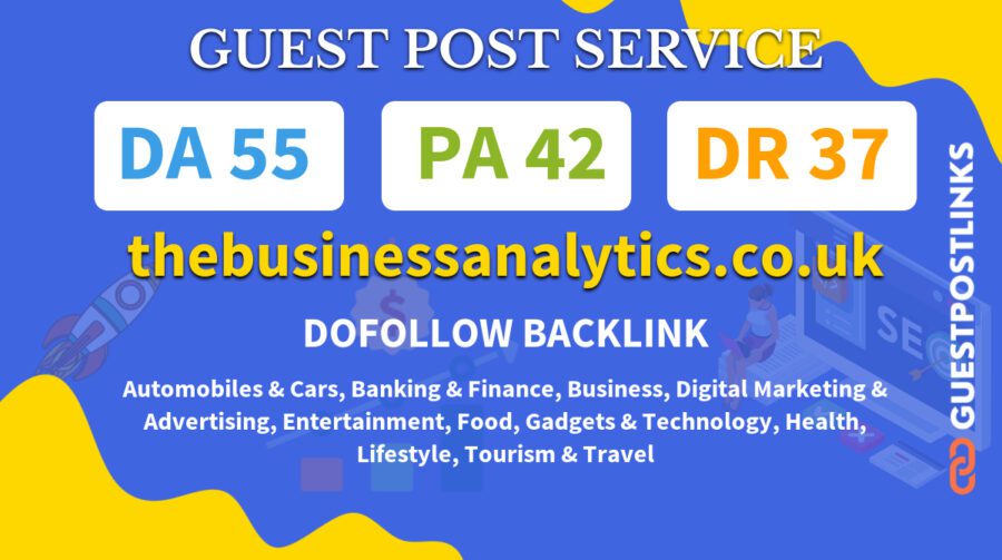 Buy Guest Post on thebusinessanalytics.co.uk
