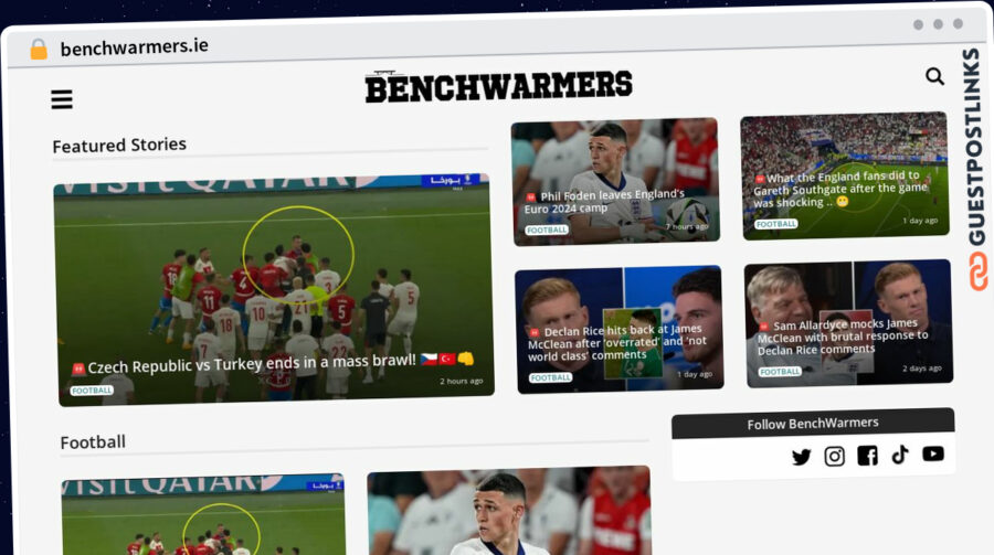 Publish Guest Post on benchwarmers.ie