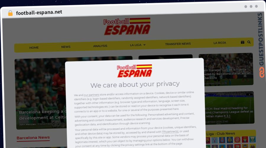 Publish Guest Post on football-espana.net