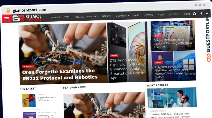 Publish Guest Post on gizmosreport.com
