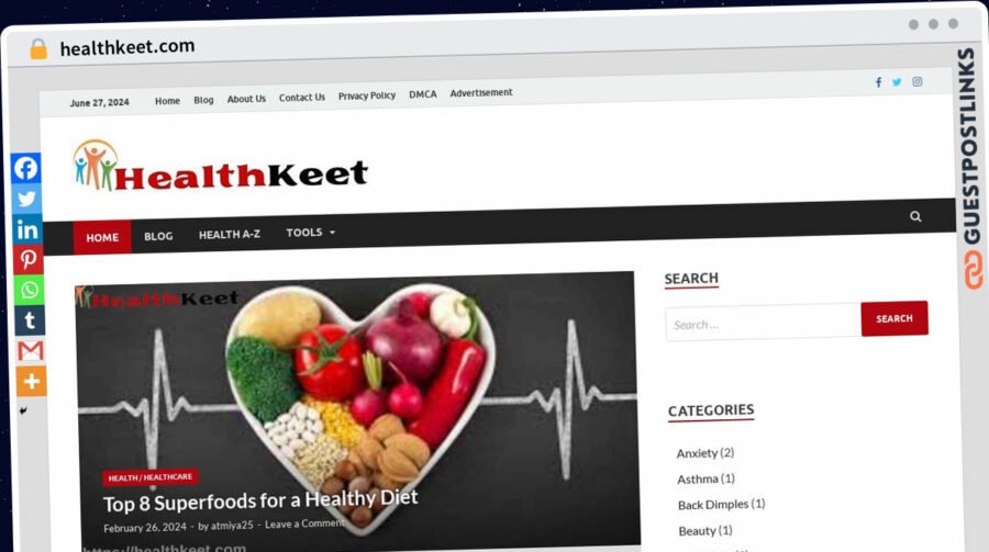 Publish Guest Post on healthkeet.com
