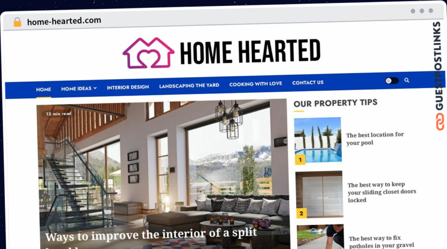 Publish Guest Post on home-hearted.com