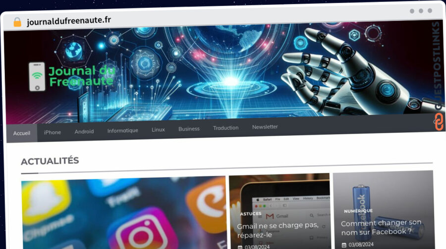 Publish Guest Post on journaldufreenaute.fr