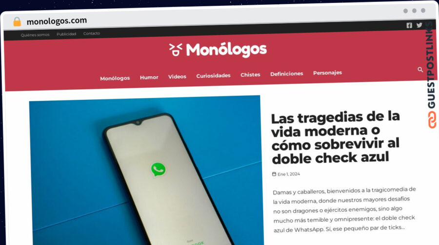 Publish Guest Post on monologos.com