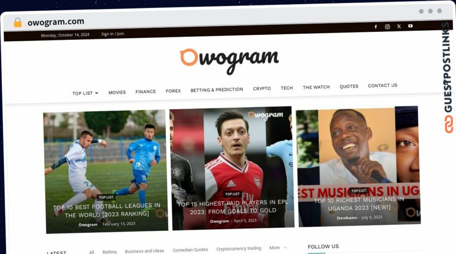 Publish Guest Post on owogram.com