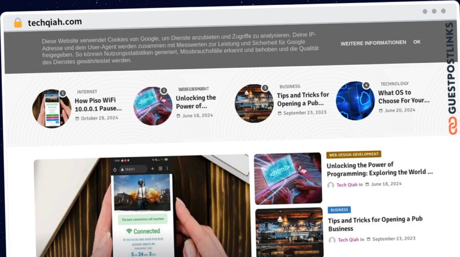 Publish Guest Post on techqiah.com