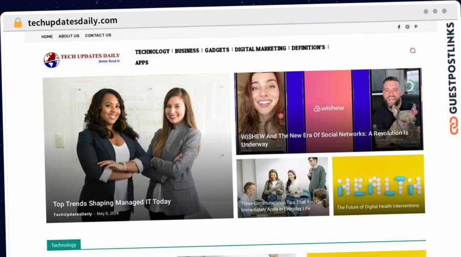 Publish Guest Post on techupdatesdaily.com