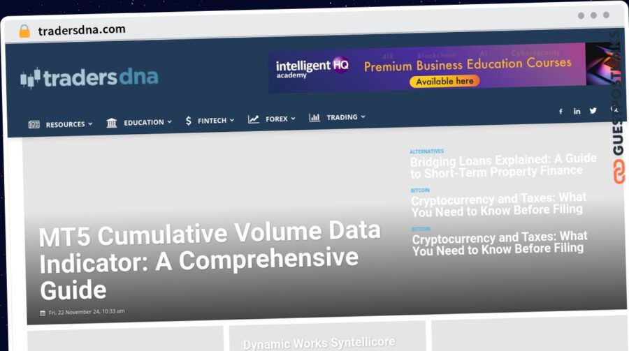 Publish Guest Post on tradersdna.com