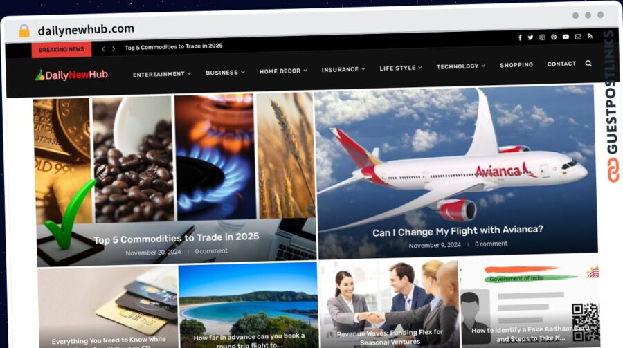 Publish Guest Post on dailynewhub.com