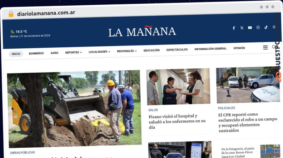 Publish Guest Post on diariolamanana.com.ar