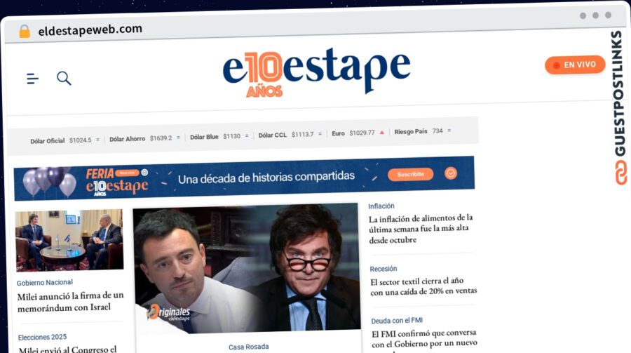 Publish Guest Post on eldestapeweb.com