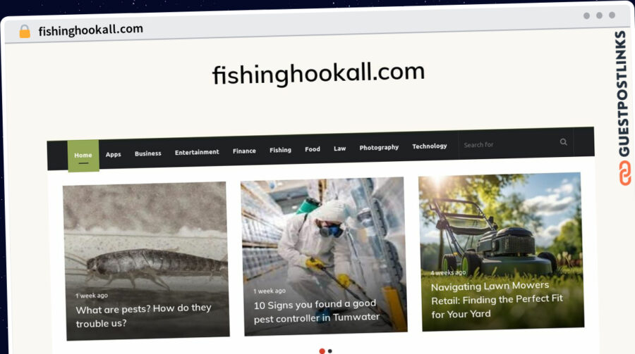 Publish Guest Post on fishinghookall.com