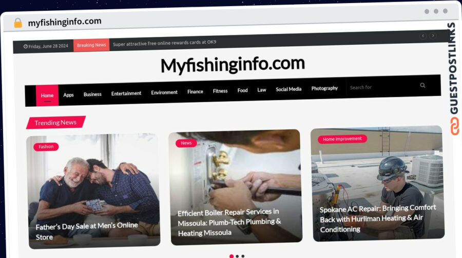 Publish Guest Post on myfishinginfo.com