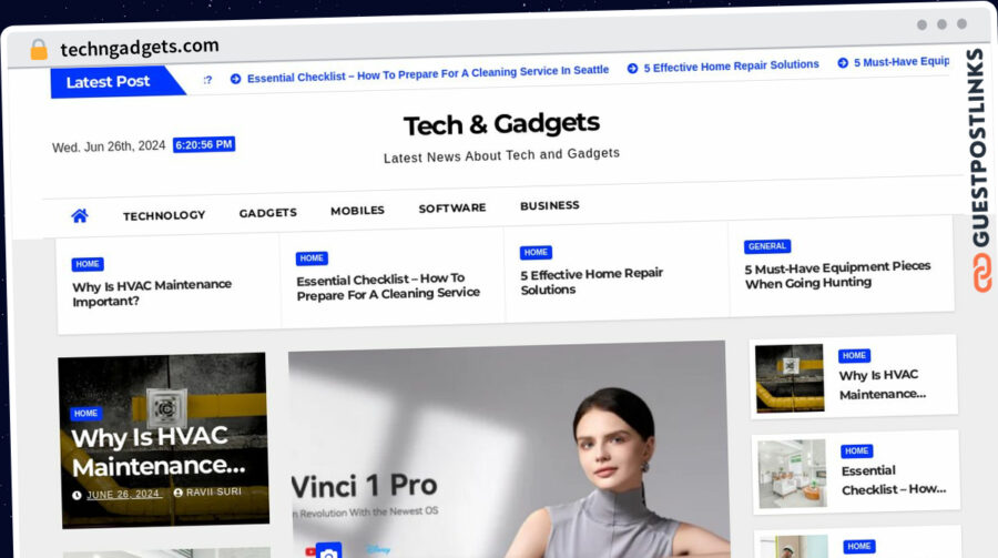 Publish Guest Post on techngadgets.com