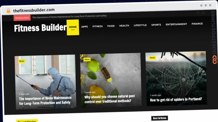Publish Guest Post on thefitnessbuilder.com