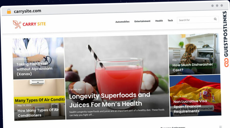 Publish Guest Post on carrysite.com