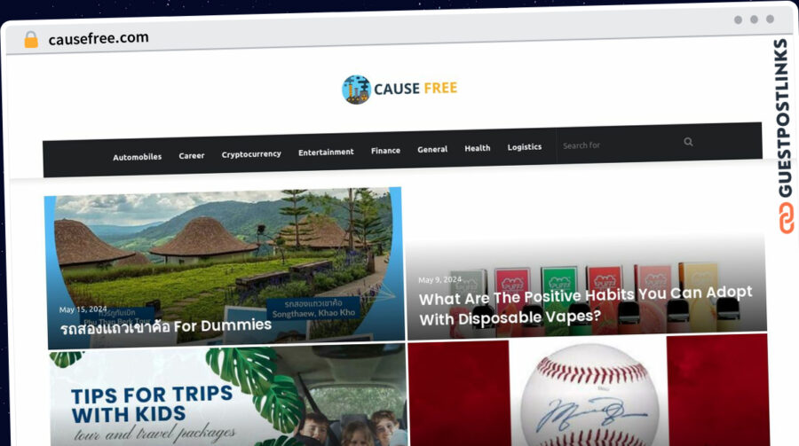 Publish Guest Post on causefree.com
