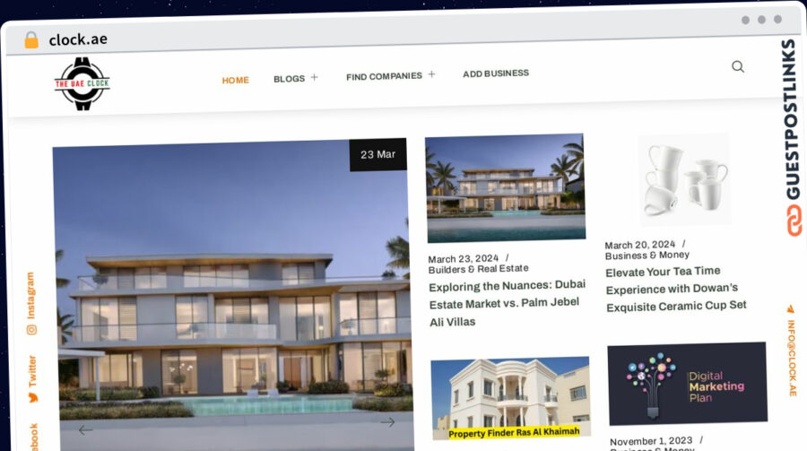 Publish Guest Post on clock.ae