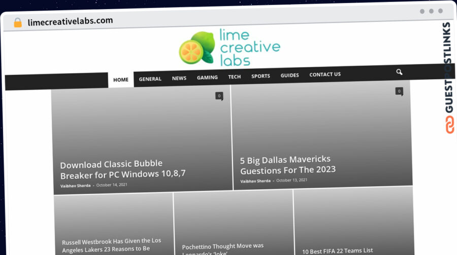Publish Guest Post on limecreativelabs.com
