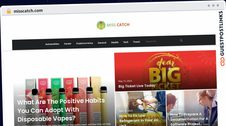 Publish Guest Post on misscatch.com