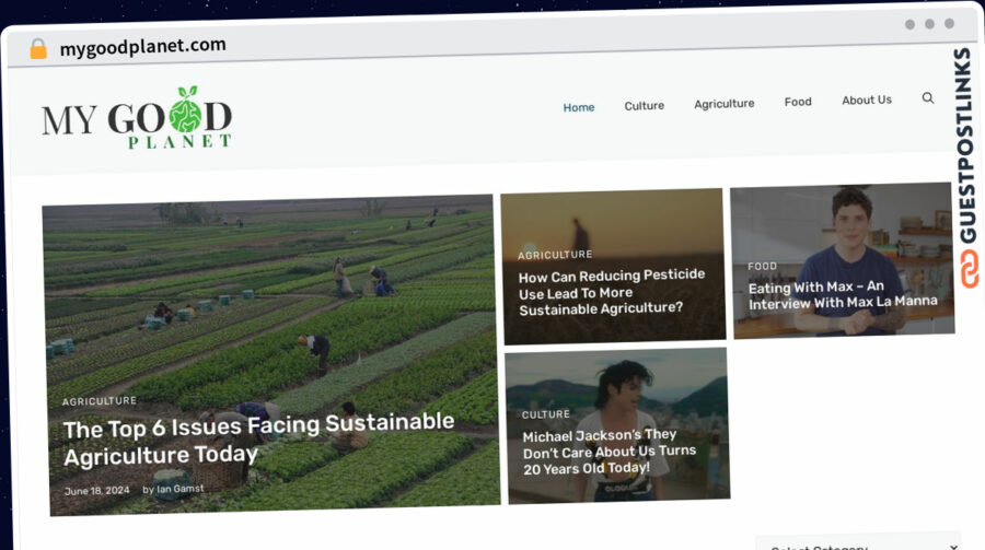 Publish Guest Post on mygoodplanet.com