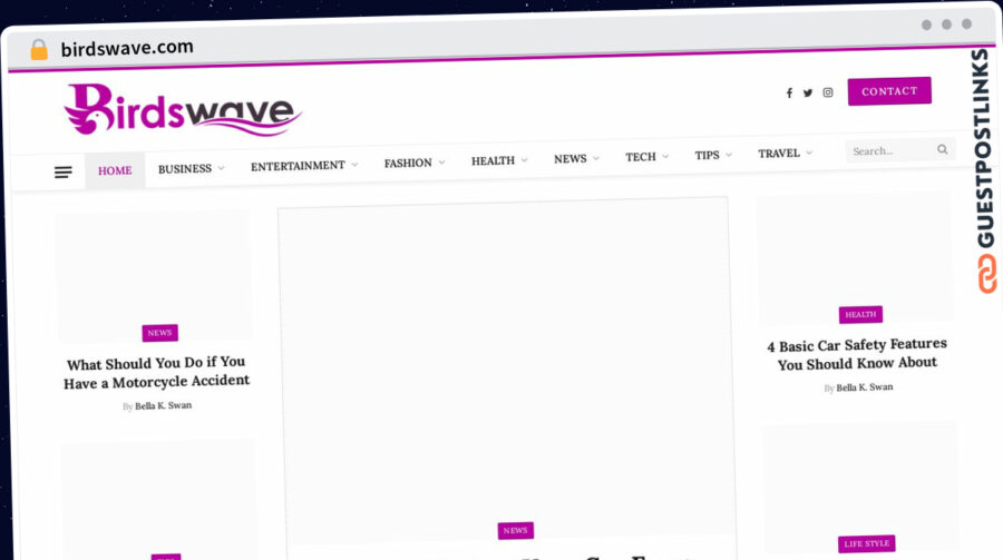 Publish Guest Post on birdswave.com