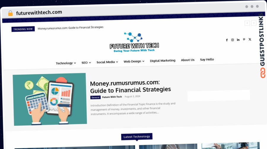 Publish Guest Post on futurewithtech.com