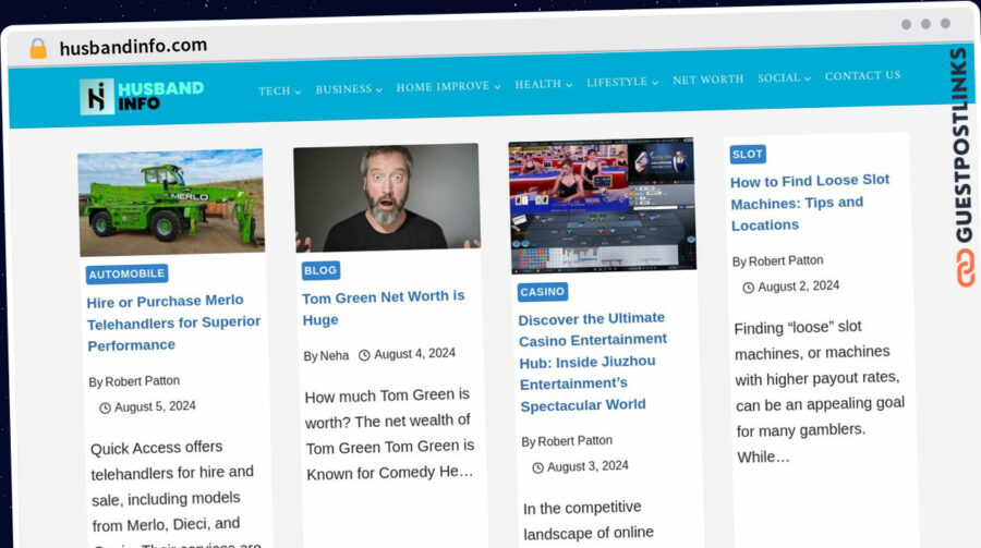 Publish Guest Post on husbandinfo.com