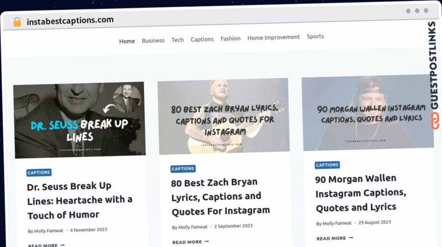Publish Guest Post on instabestcaptions.com