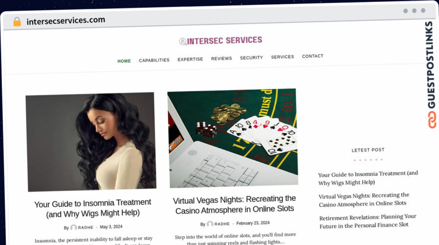 Publish Guest Post on intersecservices.com