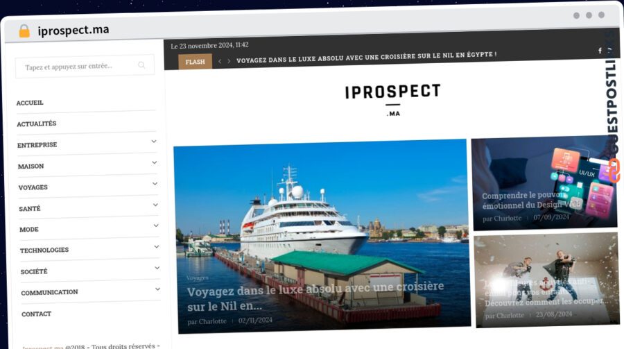 Publish Guest Post on iprospect.ma