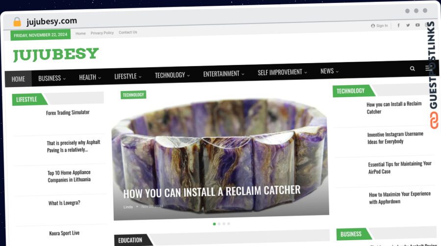 Publish Guest Post on jujubesy.com
