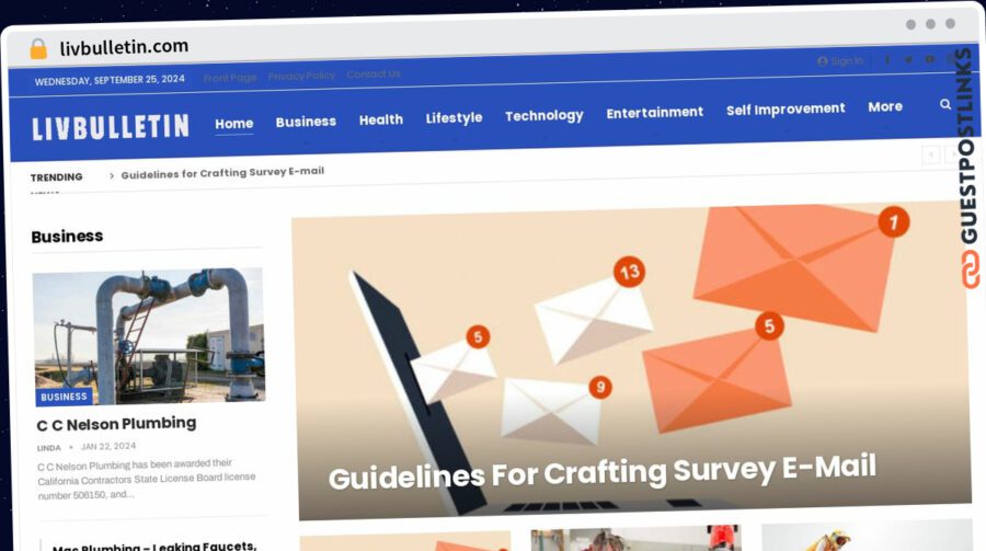 Publish Guest Post on livbulletin.com