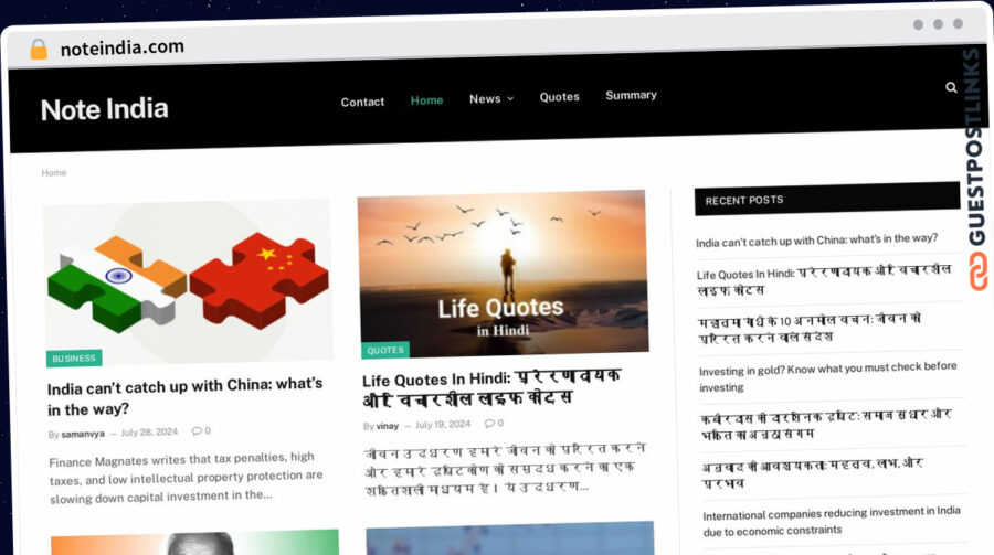 Publish Guest Post on noteindia.com