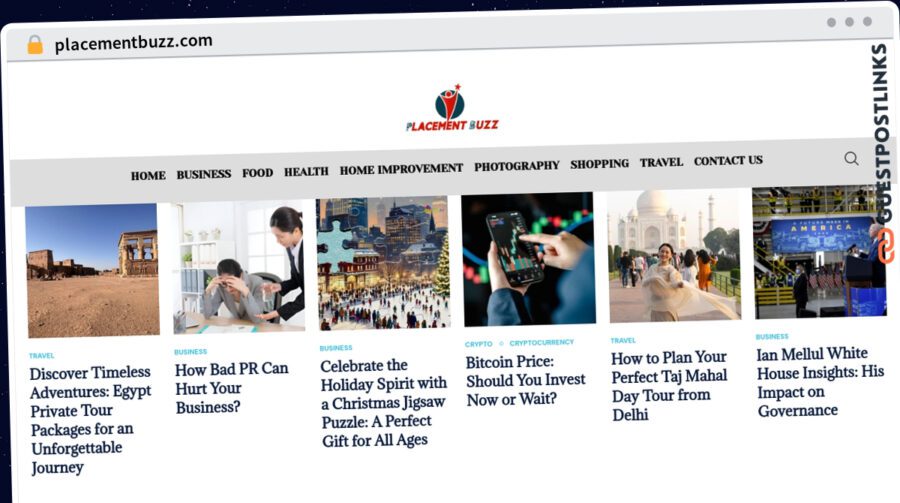 Publish Guest Post on placementbuzz.com