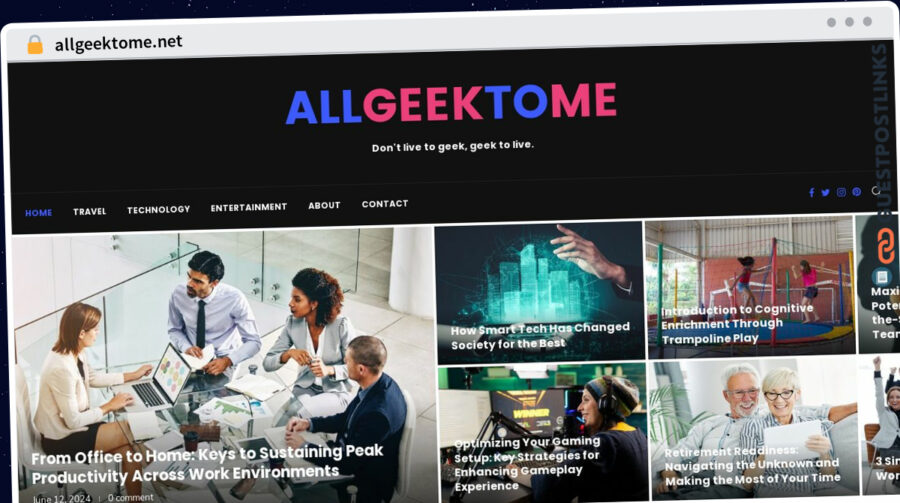 Publish Guest Post on allgeektome.net